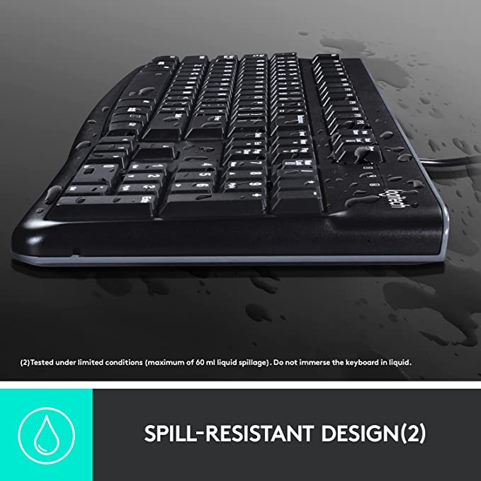 Logitech MK120 USB Keyboard and Optical Mouse Combo (English/Arabic Layout), TDRA, Official Warranty - Image 5