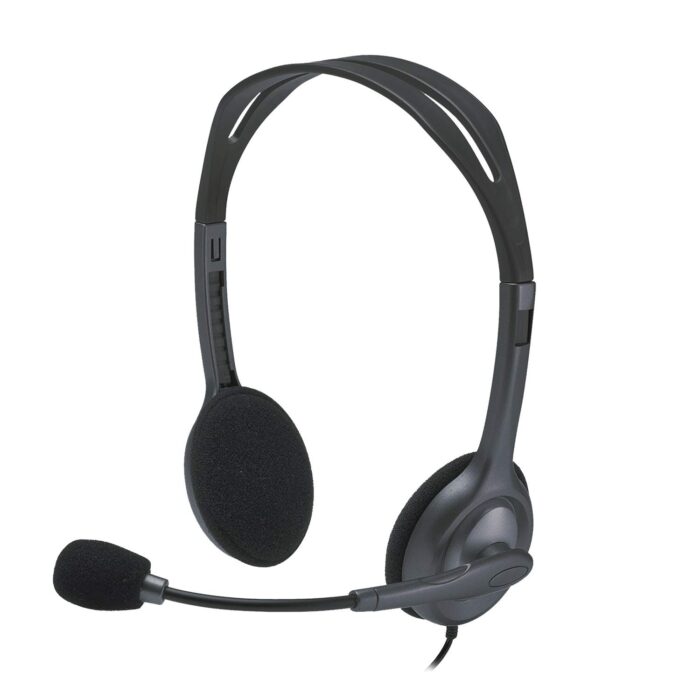 Logitech H111 Corded Stereo Headset (Black, 3.5mm)-981-000593