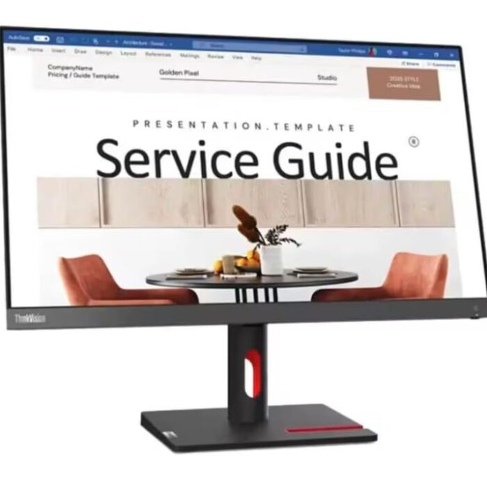 Lenovo ThinkVision S24i-30 Monitor, 24" IPS Display, FHD Resolution, 100Hz Refresh Rate, 4ms (Extreme Mode) Response Time, 16.7m Color Support, Anti-Glare Feature, Black | TV-S24i-30 Model: ThinkVision S24i-30