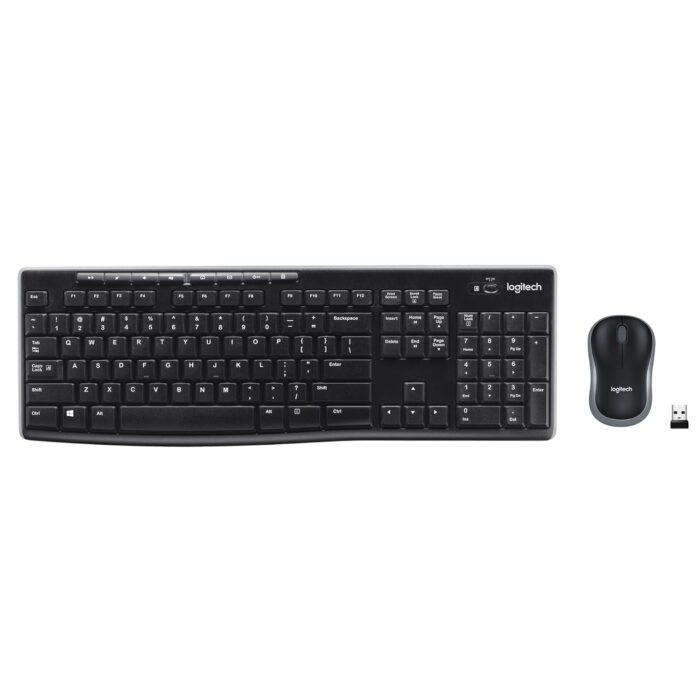 Logitech MK270 Wireless Keyboard and Mouse Combo - US International Layout (Black) 920-004509