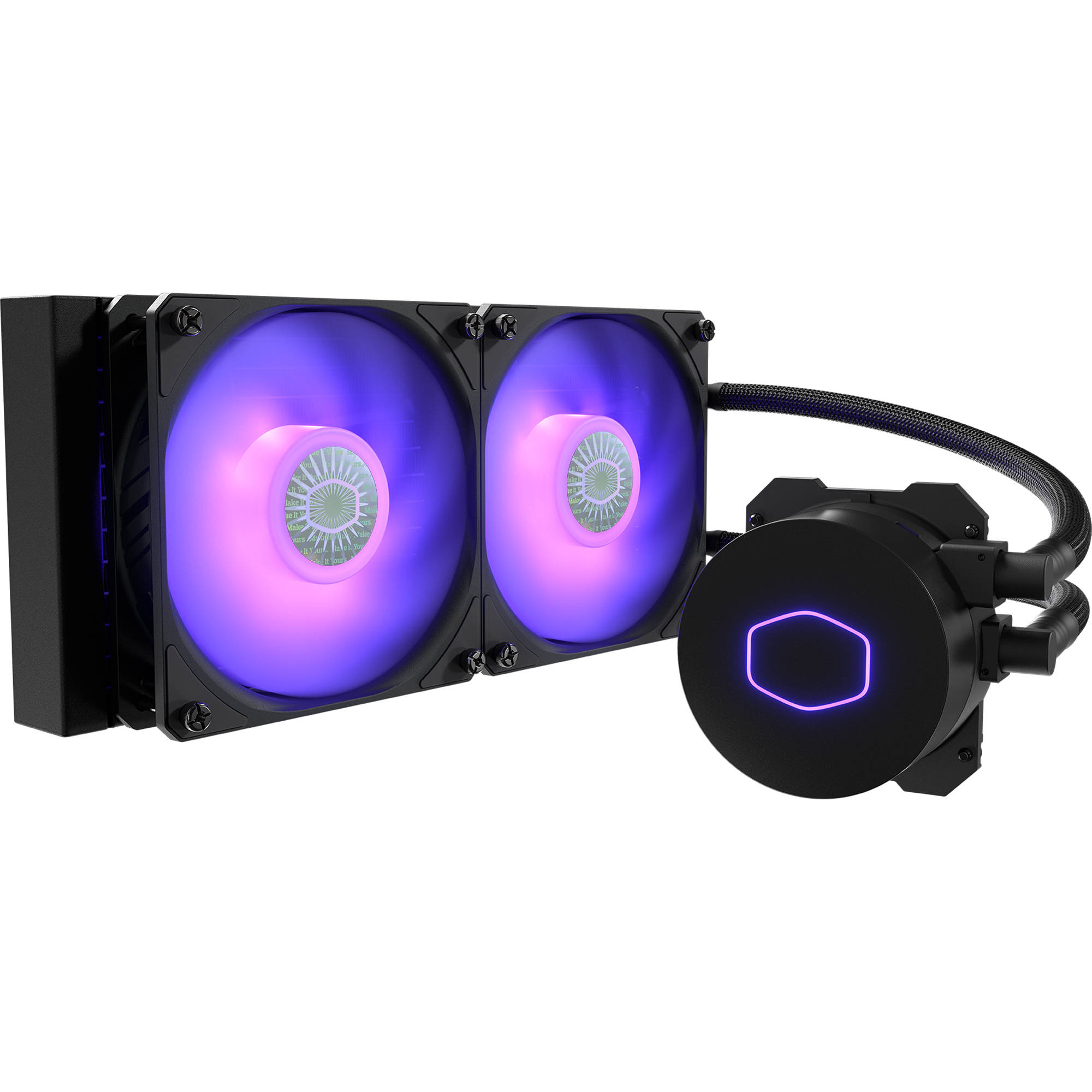 COOLER  FAN COOLER MASTER MASTERLIQUID 240L CORE ARGB WHITE & BLACK - Image 3