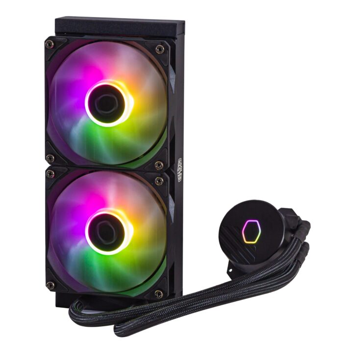 COOLER  FAN COOLER MASTER MASTERLIQUID 240L CORE ARGB WHITE & BLACK