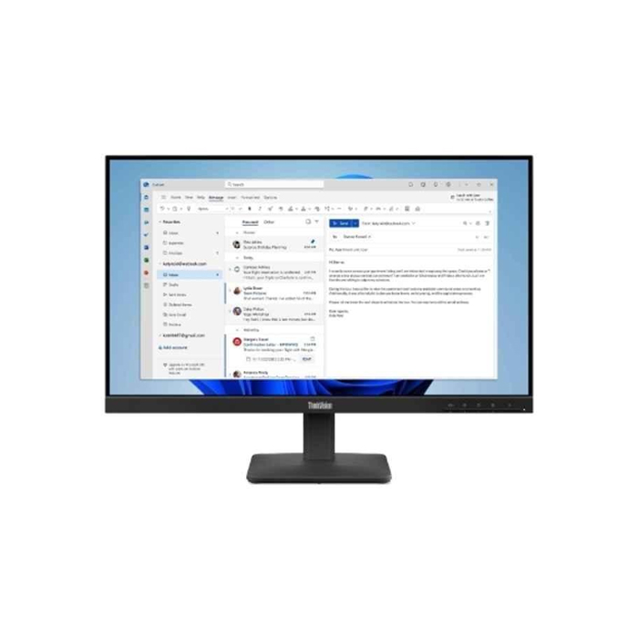 LENOVO THINKVISION MONITOR S24-4E 23.8" FHD MONITOR  (IPS Panel, 100Hz, 4ms, HDMI, NOS VGA, 3-side borderless) 64B5KAT1UK